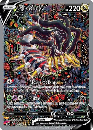Giratina V (Alternate Full Art) 186/196/196 - Ultra Rare - Holofoil