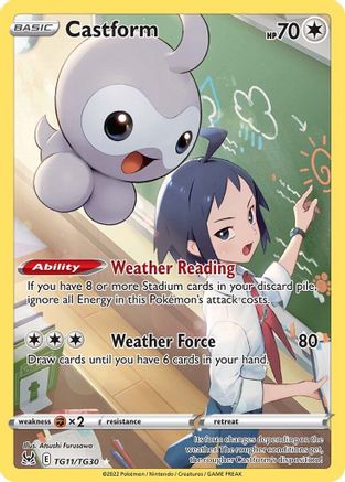Castform TG11/TG30/30 - Ultra Rare - Holofoil