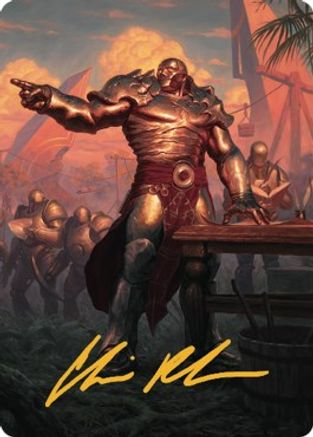 Karn, Living Legacy Art Card (1/81) (Gold-Stamped Signature) (ASDMU-001) - Art Series: Dominaria United