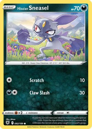 Hisuian Sneasel 092/189 - Promo - Holofoil