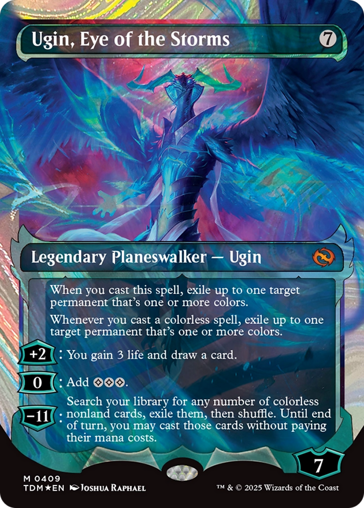 Ugin, Eye of the Storms (Showcase) (Halo Foil) (TDM-409) - Tarkir: Dragonstorm Foil