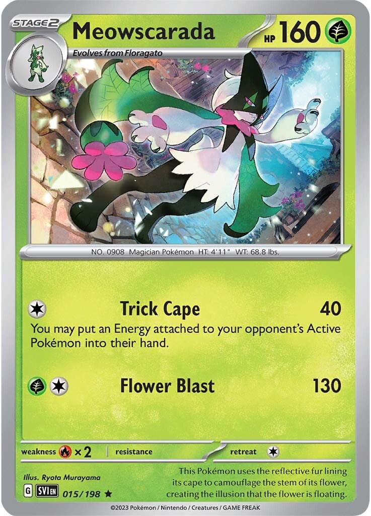 Meowscarada 015/198 - Rare - Holofoil