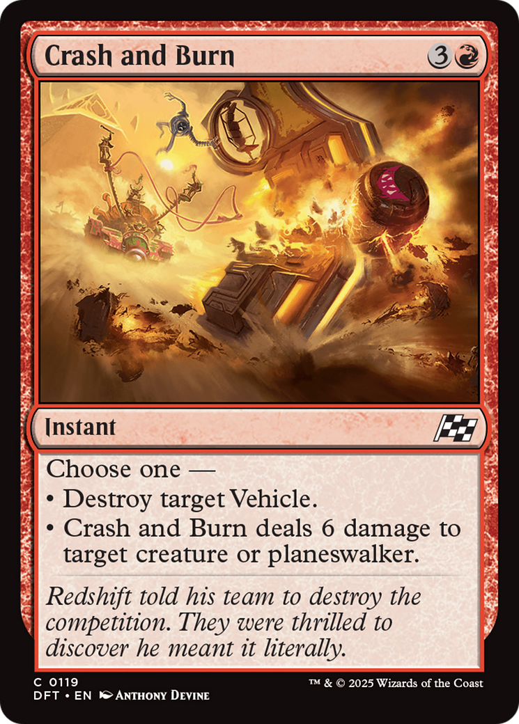 Crash and Burn (-119) - Aetherdrift Foil
