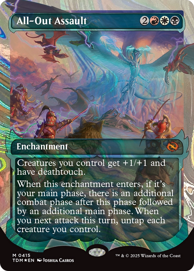 All-Out Assault (Showcase) (Halo Foil) (TDM-415) - Tarkir: Dragonstorm Foil