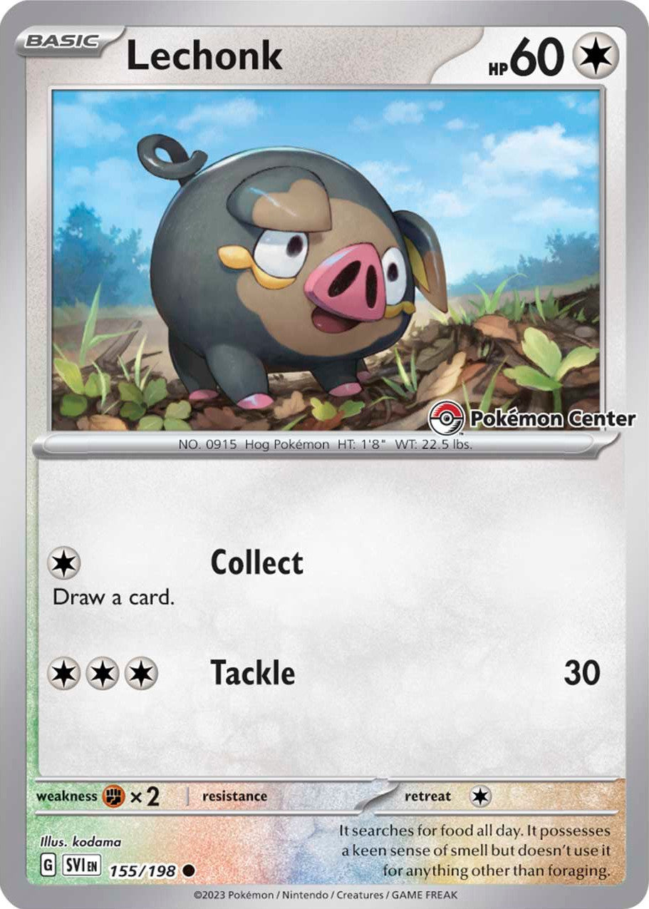 Lechonk (Pokemon Center Exclusive) 155/198 - Common - Holofoil