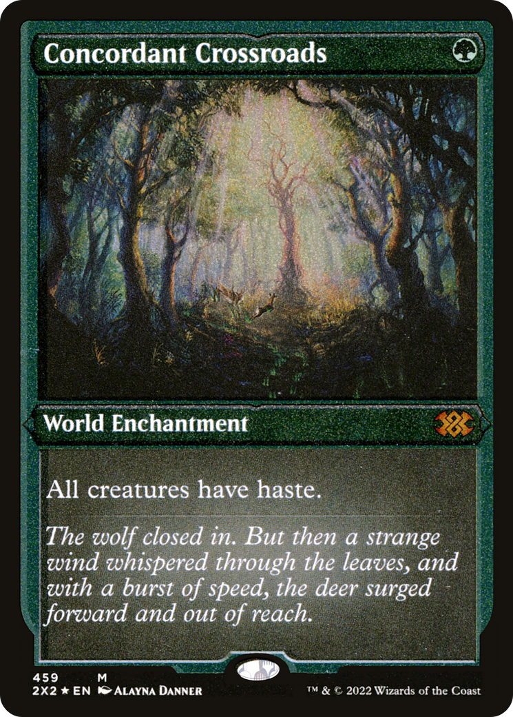 Concordant Crossroads (Foil Etched) (2X2-459) - Double Masters 2022 Foil