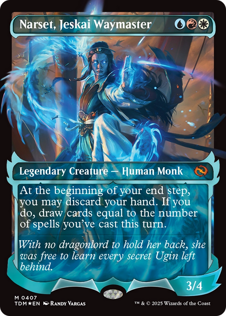 Narset, Jeskai Waymaster (Showcase) (TDM-407) - Tarkir: Dragonstorm Foil