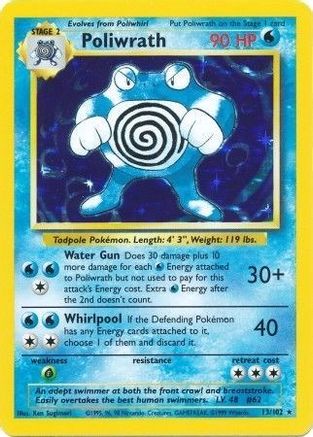 Poliwrath 013/102/102 - Holo Rare - Holofoil