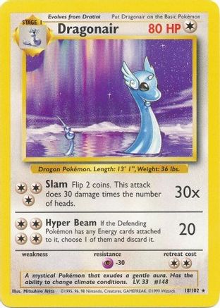 Dragonair 018/102/102 - Rare