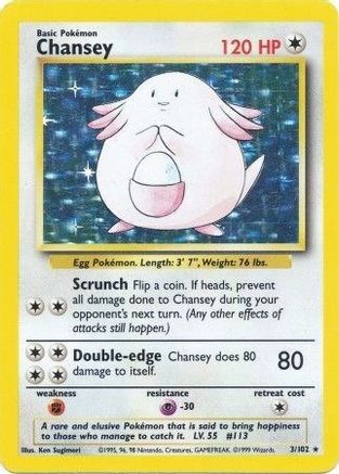 Chansey 003/102/102 - Holo Rare - Holofoil