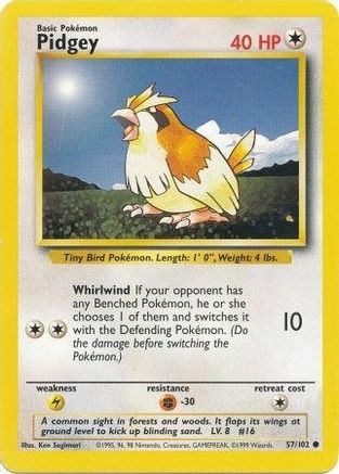 Pidgey 057/102/102 - Common