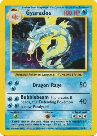 Gyarados 006/102/102 - Holo Rare - Holofoil