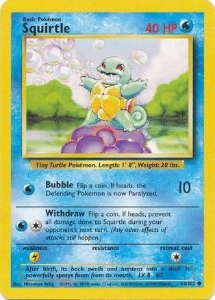 Squirtle 063/102/102 - Common