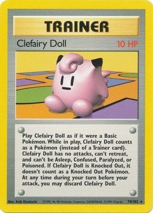 Clefairy Doll 070/102/102 - Rare
