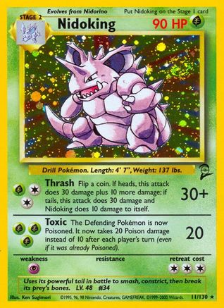 Nidoking 011/130/130 - Holo Rare - Holofoil