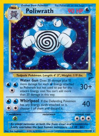 Poliwrath 015/130/130 - Holo Rare - Holofoil