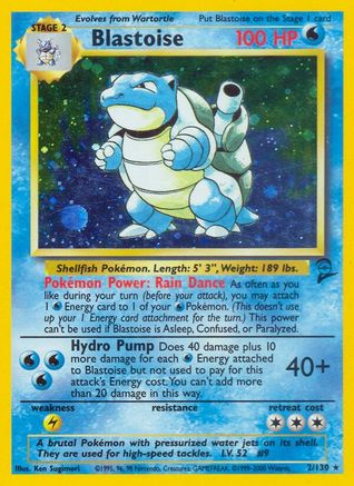 Blastoise 002/130/130 - Holo Rare - Holofoil