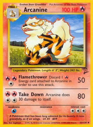 Arcanine 033/130/130 - Uncommon