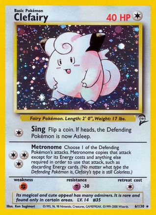 Clefairy 006/130/130 - Holo Rare - Holofoil