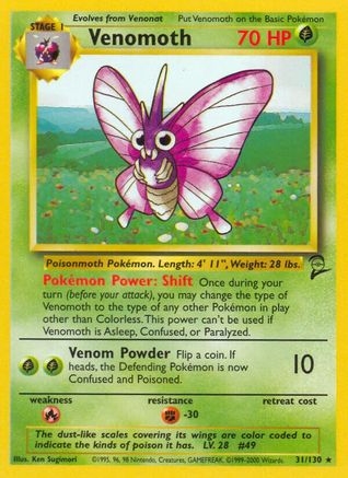 Venomoth 031/130/130 - Rare