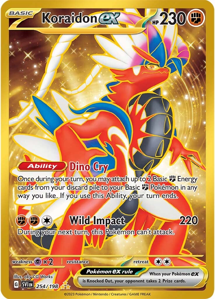Koraidon ex 254/198 - Hyper Rare - Holofoil