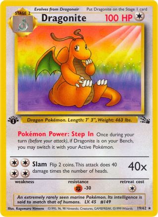 Dragonite (019/62) - Fossil Unlimited
