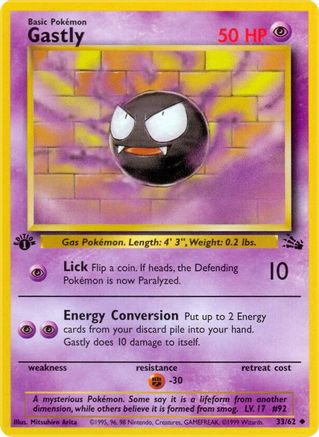 Gastly (033/62) - Fossil Unlimited