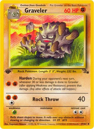 Graveler (037/62) - Fossil Unlimited