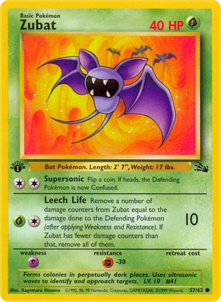 Zubat (057/62) - Fossil Unlimited