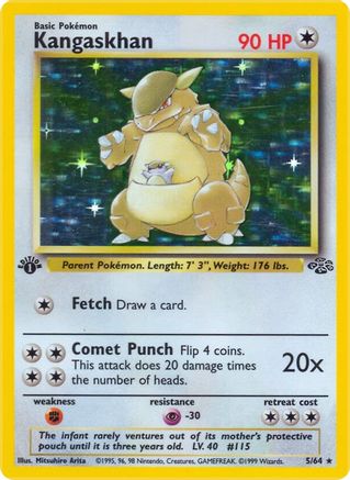 Kangaskhan (5) 005/64/64 - Holo Rare - Unlimited Holofoil