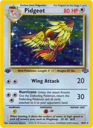 Pidgeot (8) 008/64/64 - Holo Rare - Holofoil
