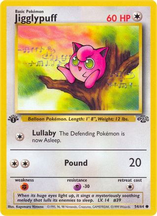 Jigglypuff 054/64/64 - Common - 1st Edition