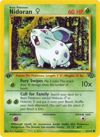 Nidoran F 057/64/64 - Common - Unlimited