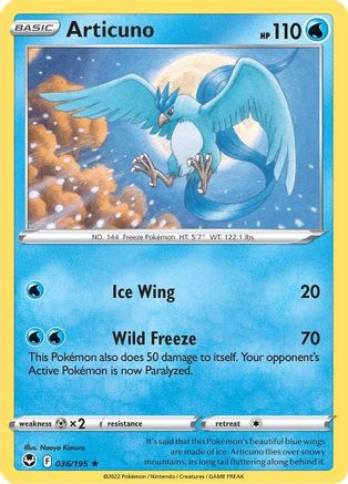 Articuno 036/195/195 - Holo Rare - Holofoil