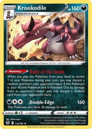 Krookodile 113/195/195 - Holo Rare - Holofoil