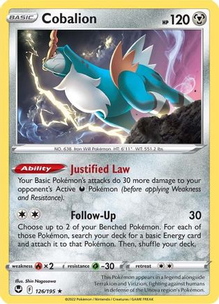 Cobalion 126/195/195 - Rare