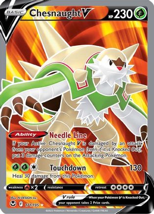 Chesnaught V (Full Art) 171/195/195 - Ultra Rare - Holofoil