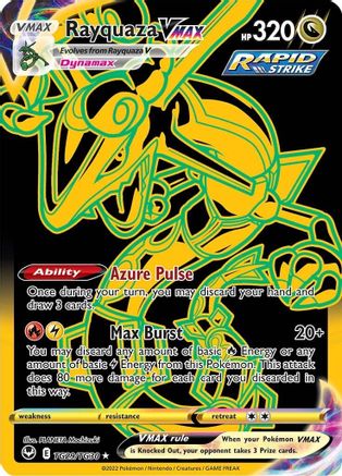 Rayquaza VMAX (Secret) TG29/TG30/30 - Secret Rare - Holofoil