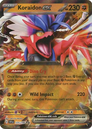 Koraidon ex 125/198 - Double Rare - Holofoil