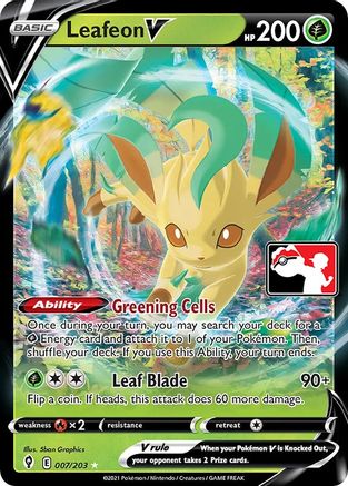 Leafeon V 007 - Ultra Rare - Holofoil