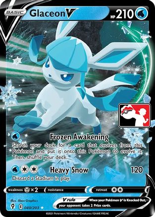 Glaceon V 040 - Ultra Rare - Holofoil
