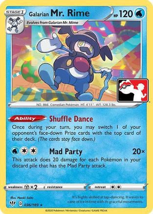 Galarian Mr. Rime 036 - Rare