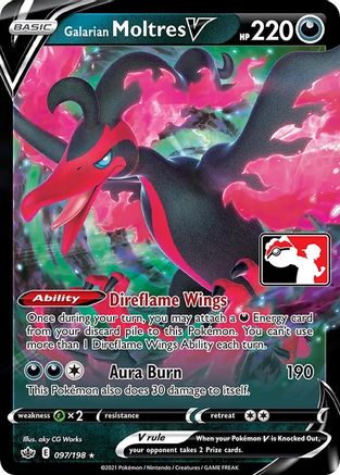 Galarian Moltres V 097 - Ultra Rare - Holofoil