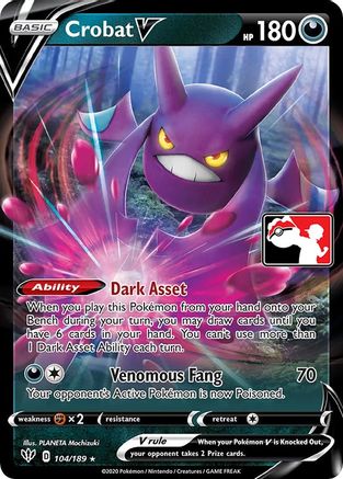 Crobat V 104 - Ultra Rare - Holofoil