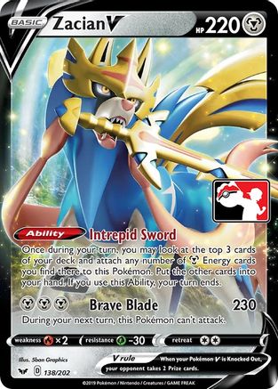 Zacian V 138 - Ultra Rare - Holofoil