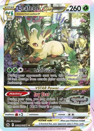 Leafeon VSTAR GG35/GG70/70 - Ultra Rare - Holofoil