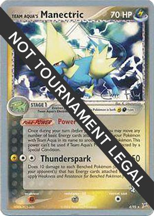 Team Aqua's Manectric 004 - Holo Rare