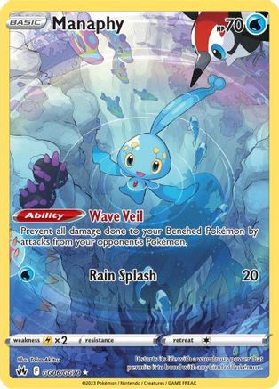Manaphy GG06/GG70/70 - Ultra Rare - Holofoil