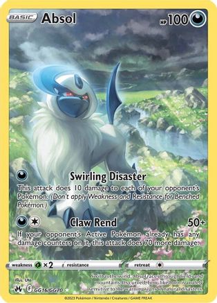 Absol GG16/GG70/70 - Ultra Rare - Holofoil