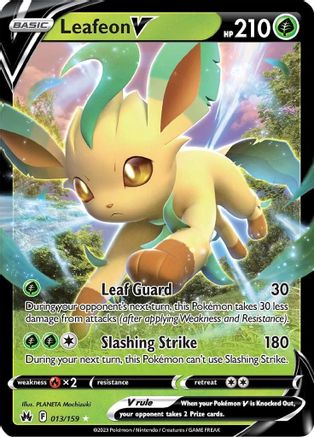 Leafeon V 013/159/159 - Ultra Rare - Holofoil